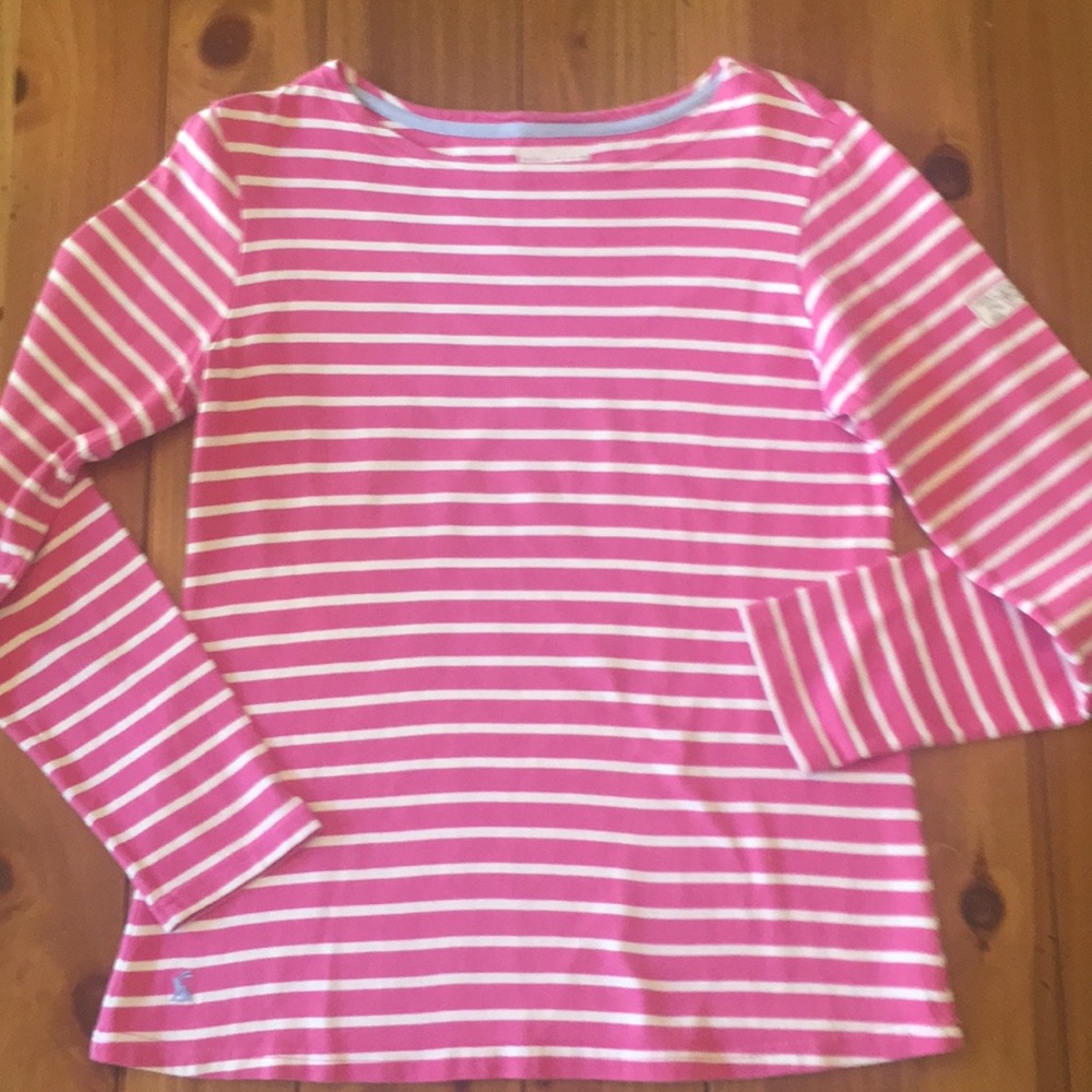 Great striped Joules top with fun details!